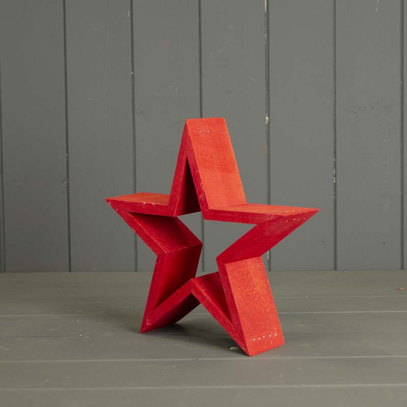 Red Wooden Star Frame detail page